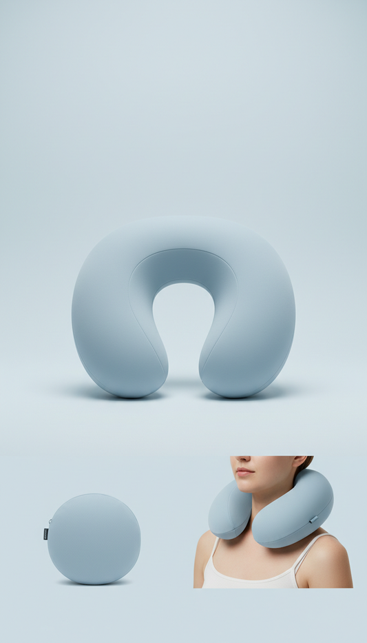 Cloud blue travel pillow